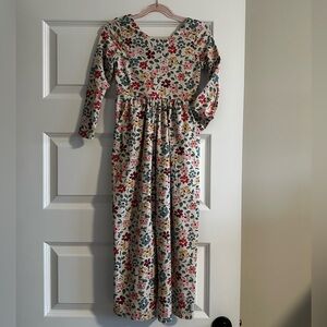 Cheeky Plum Floral Long Sleeve Wide Leg Romper